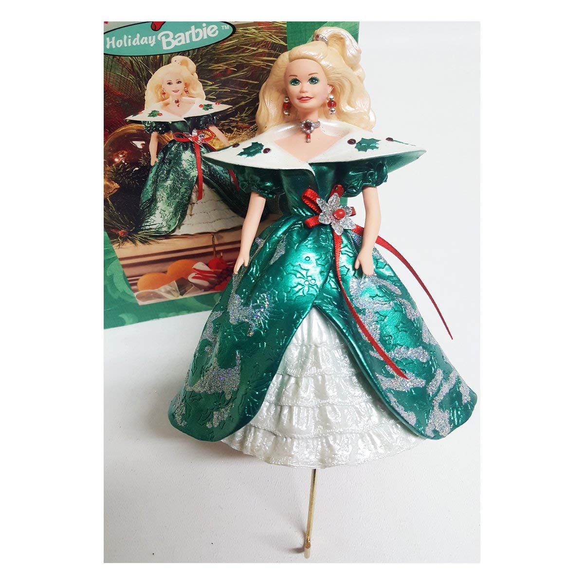 Hallmark Holiday Barbie Stocking Hanger 1996 XSH3101