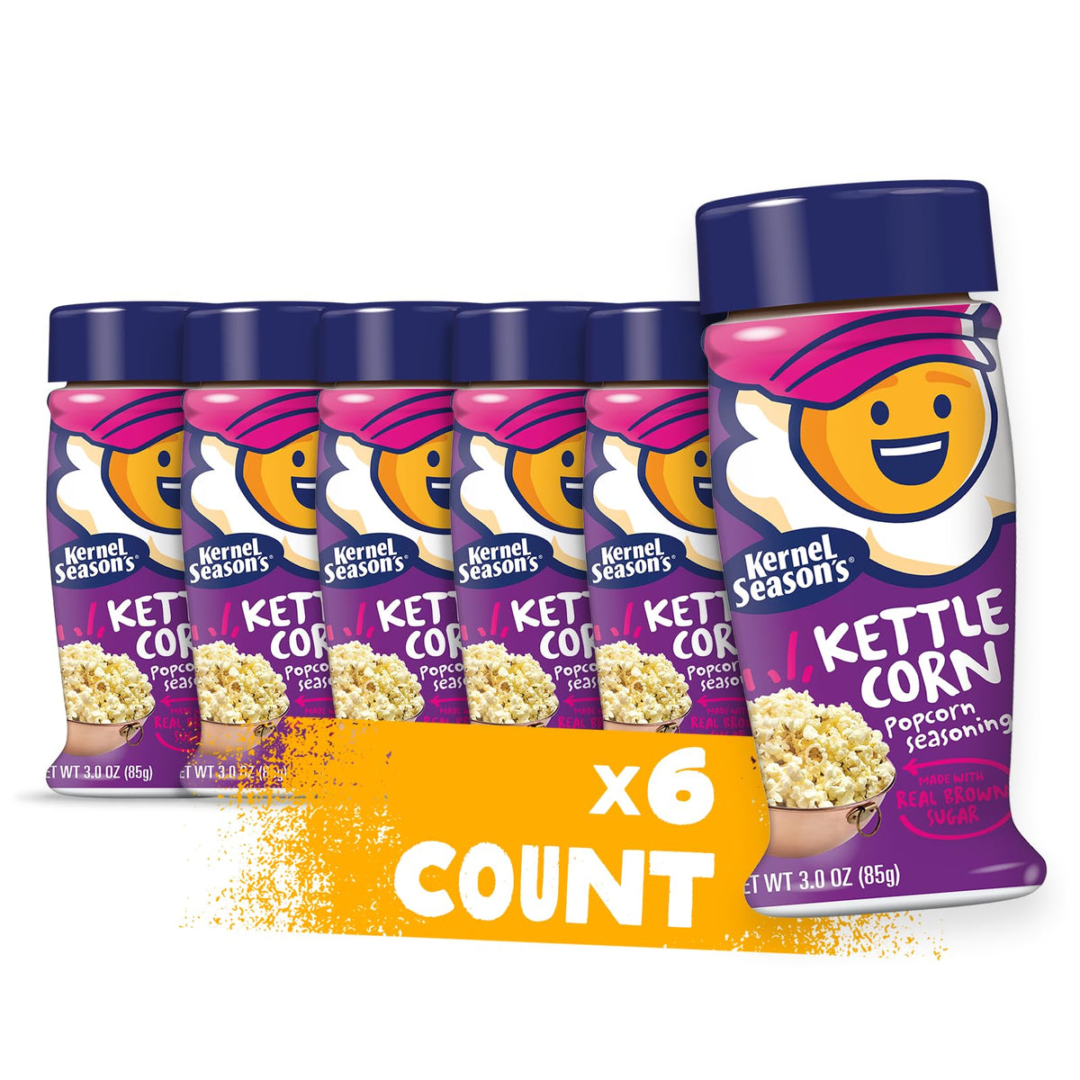 Kernel Season's Popcorn Seasoning, Kettle Corn, 3 Ounce (Pack of 6)