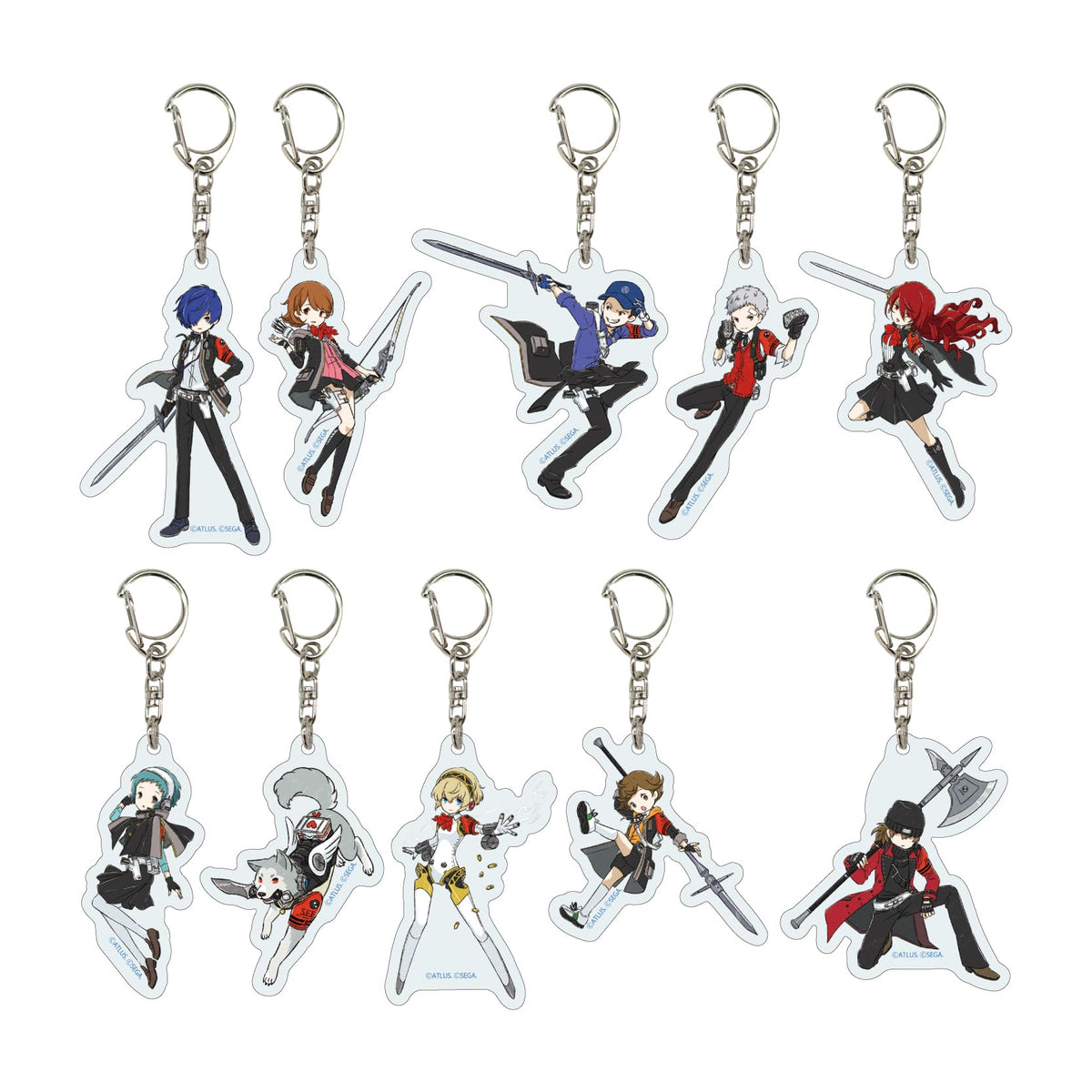 Persona 3 Reload 01 [Graph Art Illustration] Acrylic Key Holder, Box of 10