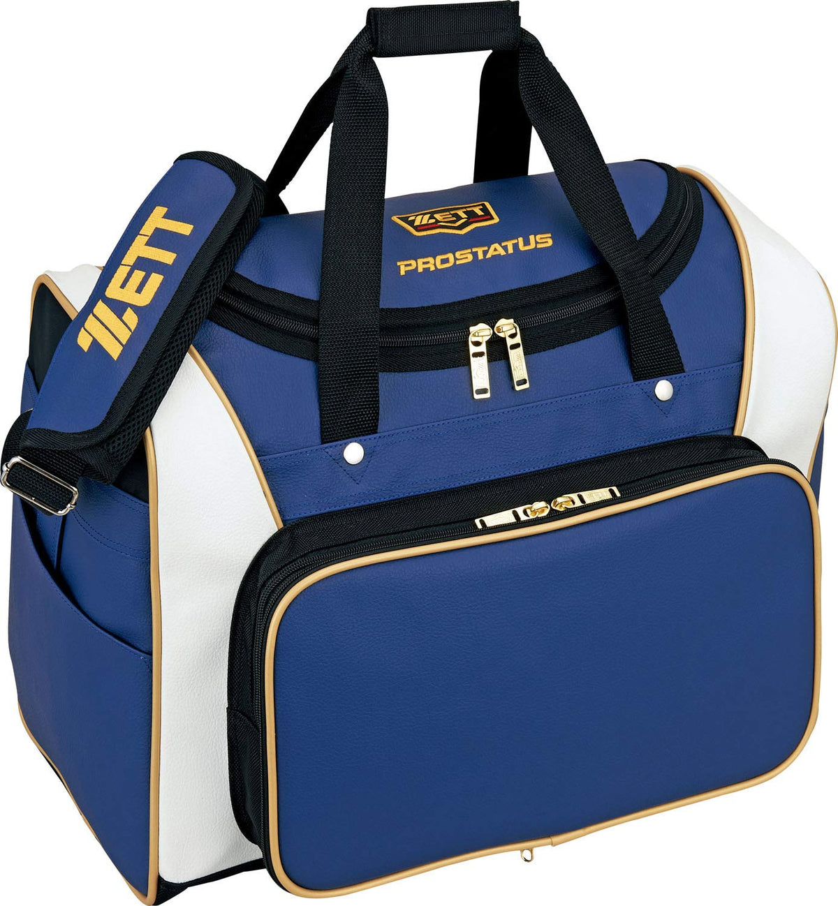 Zett BAP520 Baseball Pro Status Second Bag, Capacity: Approx. 1.6 gal (42 L), Bronze Blue/White