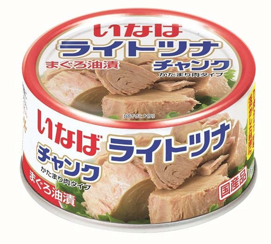 Four Inaba light tuna chunk tuna oil pickles 165g ×