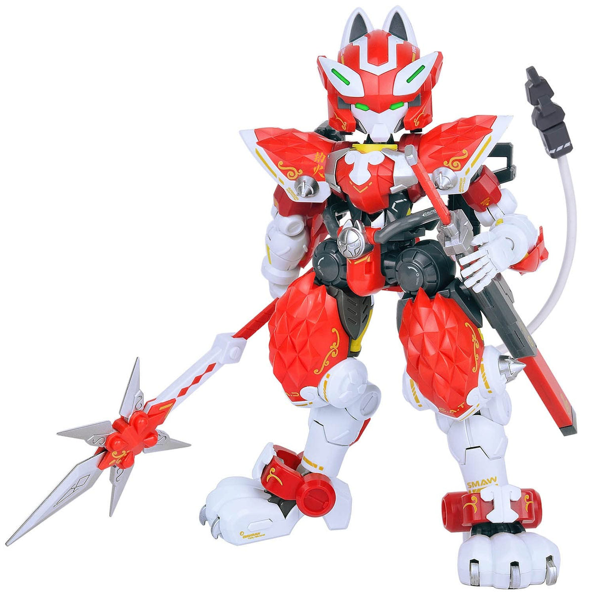 Platz XIAOT Super High Mobile Armor Cat Ninja C.A.T-03 Assault Battlefield Commander with Flame, 1/60 Scale, Color-Coded Plastic Model XIA3