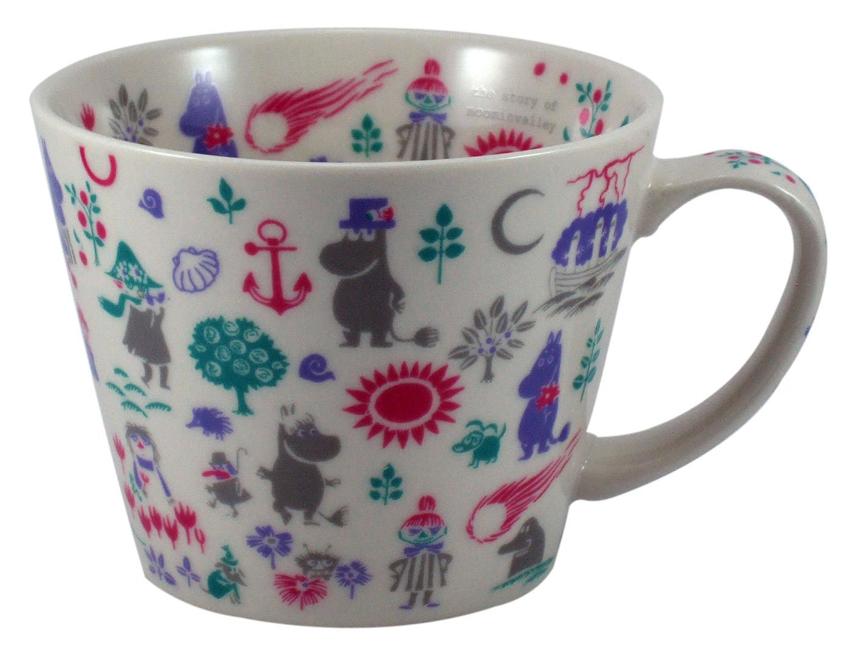 Yamaka Shoten MOOMIN MM324-36 New Bon Soup Mug Stencil, Microwavable, Moomin Goods, Scandinavia, Mother's Day, Gift, Tableware, Gift, Wedding Gift, Made in Japan