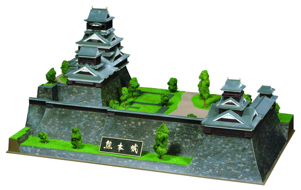 Doyusha DX-7 1/350 Japanese Famous Castle Deluxe Kumamoto Castle Plastic Model Molded Color