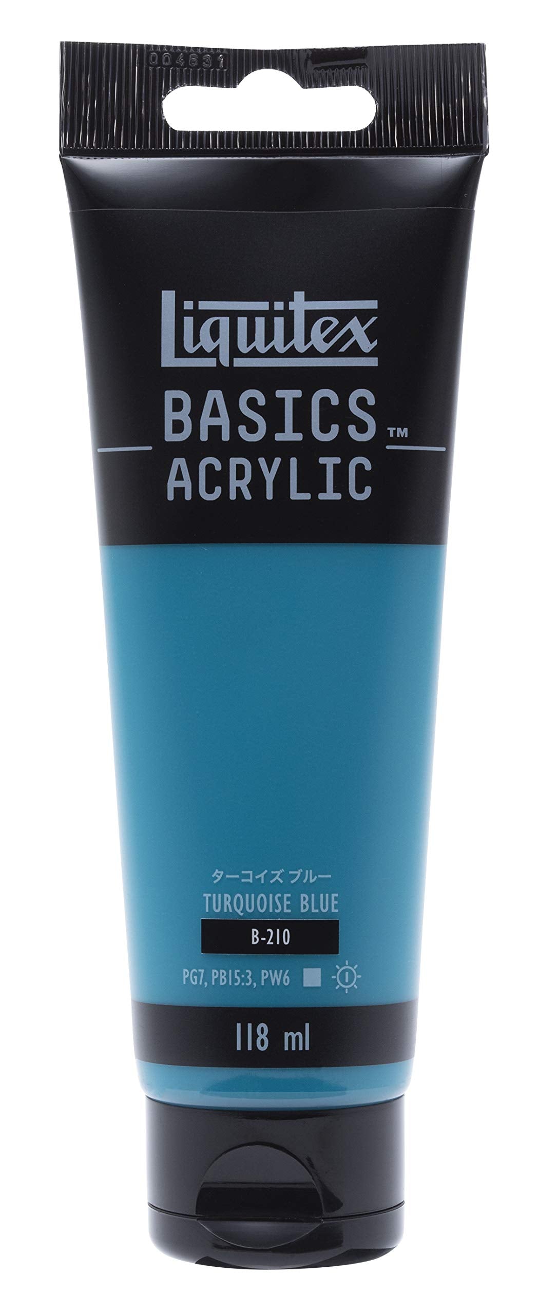 LIQUITEX Acrylic Paint Basics B-210, Turquoise Blue, 4.0 fl oz (118 ml)