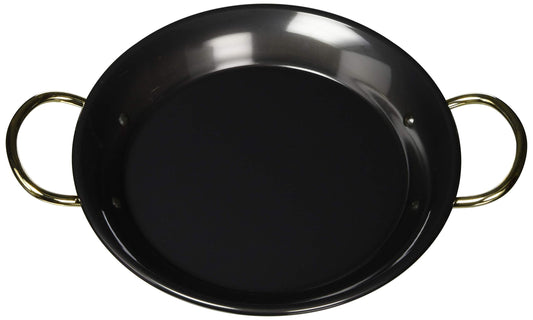 EBM Iron Blue Temper Paella Pot, 9.4 inches (24 cm)