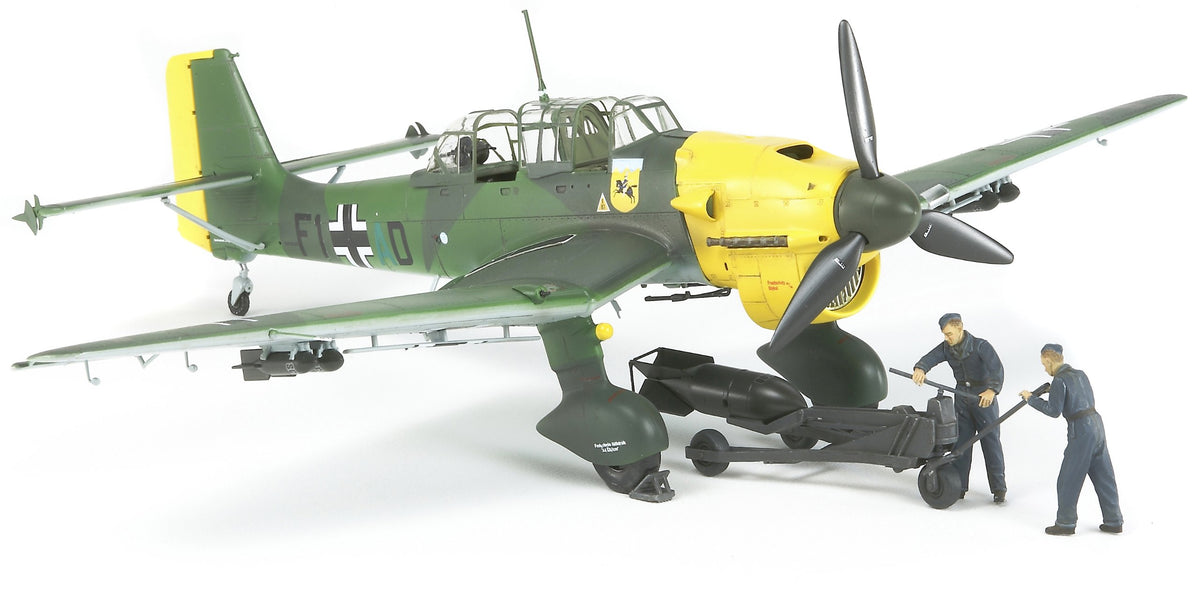 Tamiya Models Ju 87B-2 Stuka with Bomb Loading Set