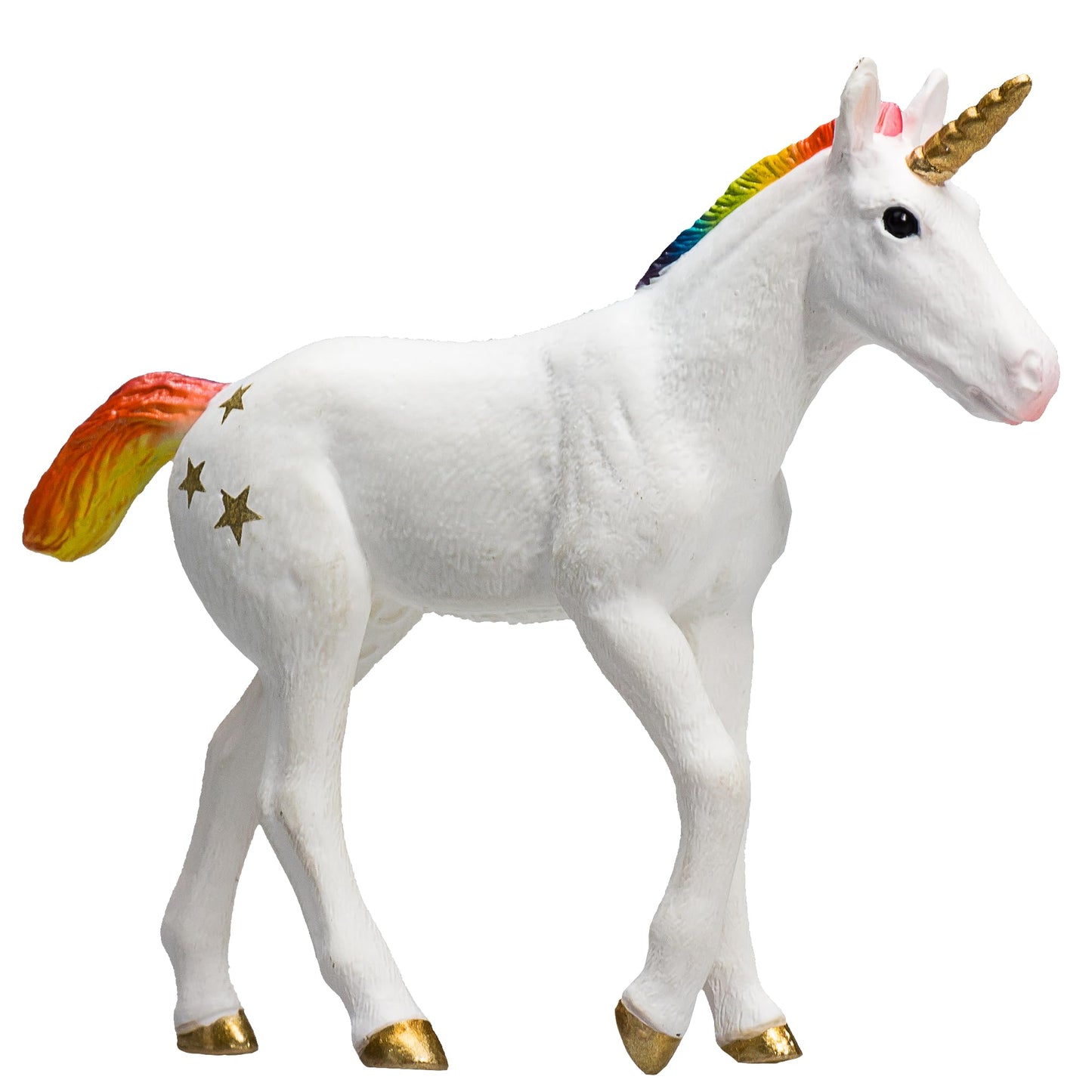 MOJO Unicorn Baby Rainbow Realistic Fantasy Toy Replica Hand Painted Figurine