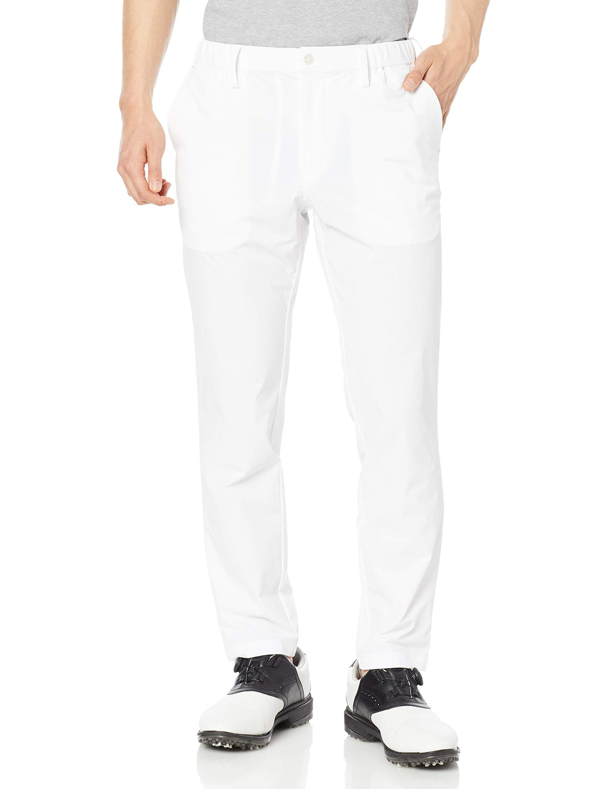 Honma Golf 131-733331 Men's Straight Pants, White, 95