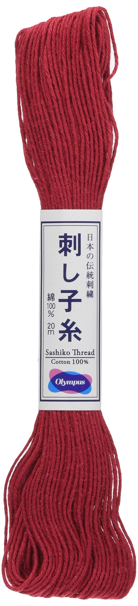 Sashiko Cotton Thread 22 Yards, Rose Red