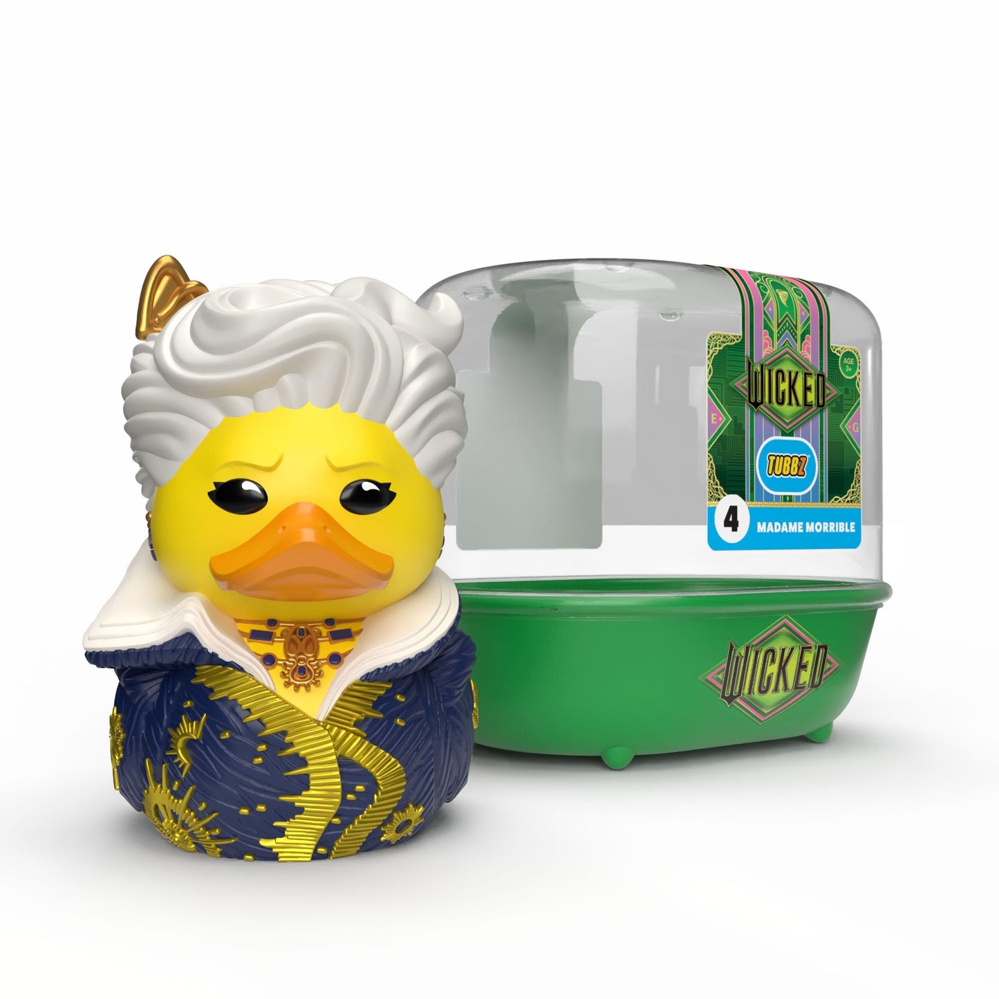 TUBBZ: Wicked for Good - Madame Morrible Rubber Duck Collectible Toy 3.5"
