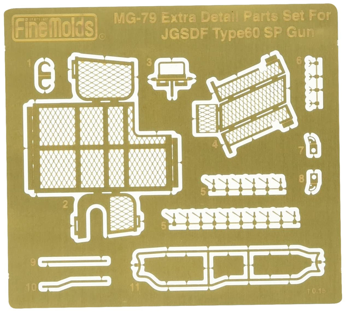 Fine molds 1/35 60 self-propelled 106 mm recoilless rifle for photo-etched parts model car parts MG79