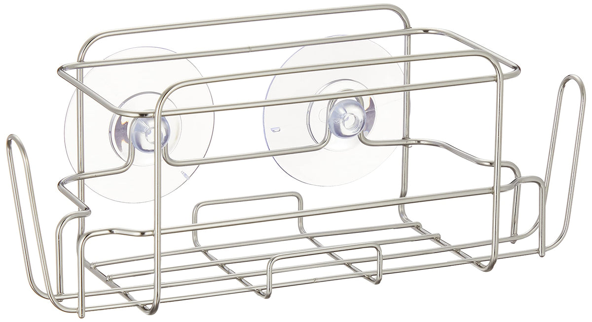 Wahei Freiz SUI-6068 Detergent Sponge Rack, Deep Type, Plastic Bottle, Includes Hooks for Milk Pack, Good Drainage Wire, SUI Gute