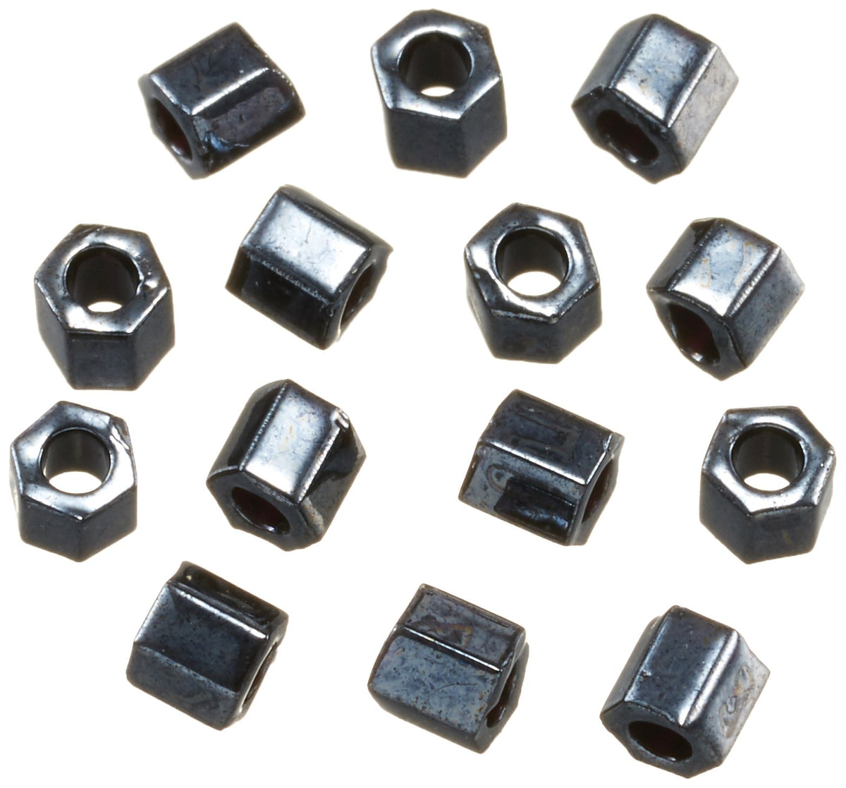 TOHO No.81 Hex Beads, Large, Threading Beads, Outer Diameter Approx. 0.1 inches (3 mm), 3.3 ft (1 m)