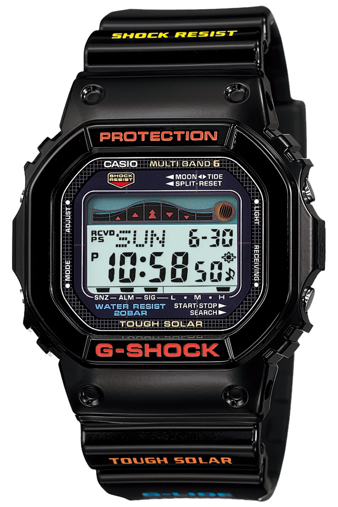 Casio Men's GWX-5600-1JF G-Shock G-Lide Tough Solar Radio Controlled Watch [Japan Import]