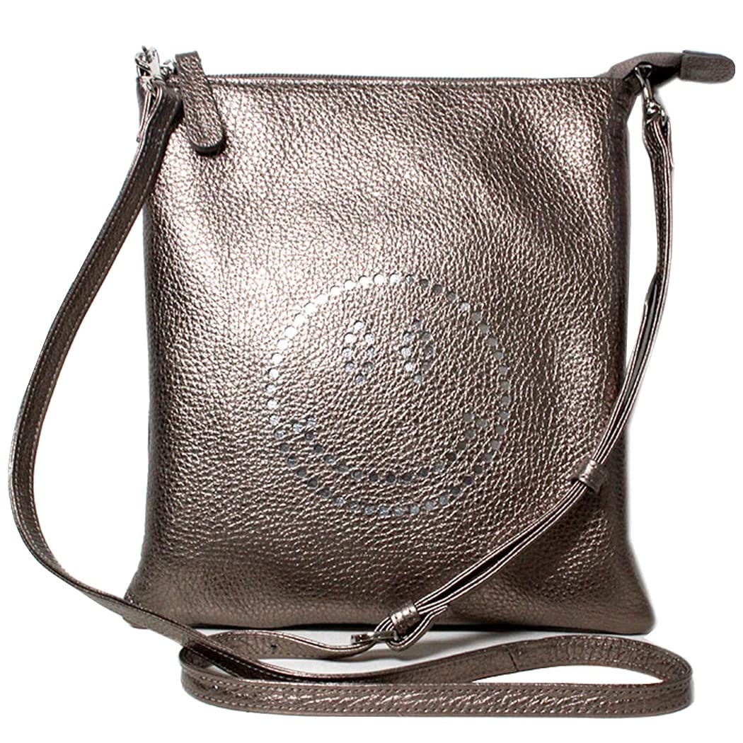 SALON DE ALFURD Smiley Face Crossbody Bags for Women,made in Japan (bronze)