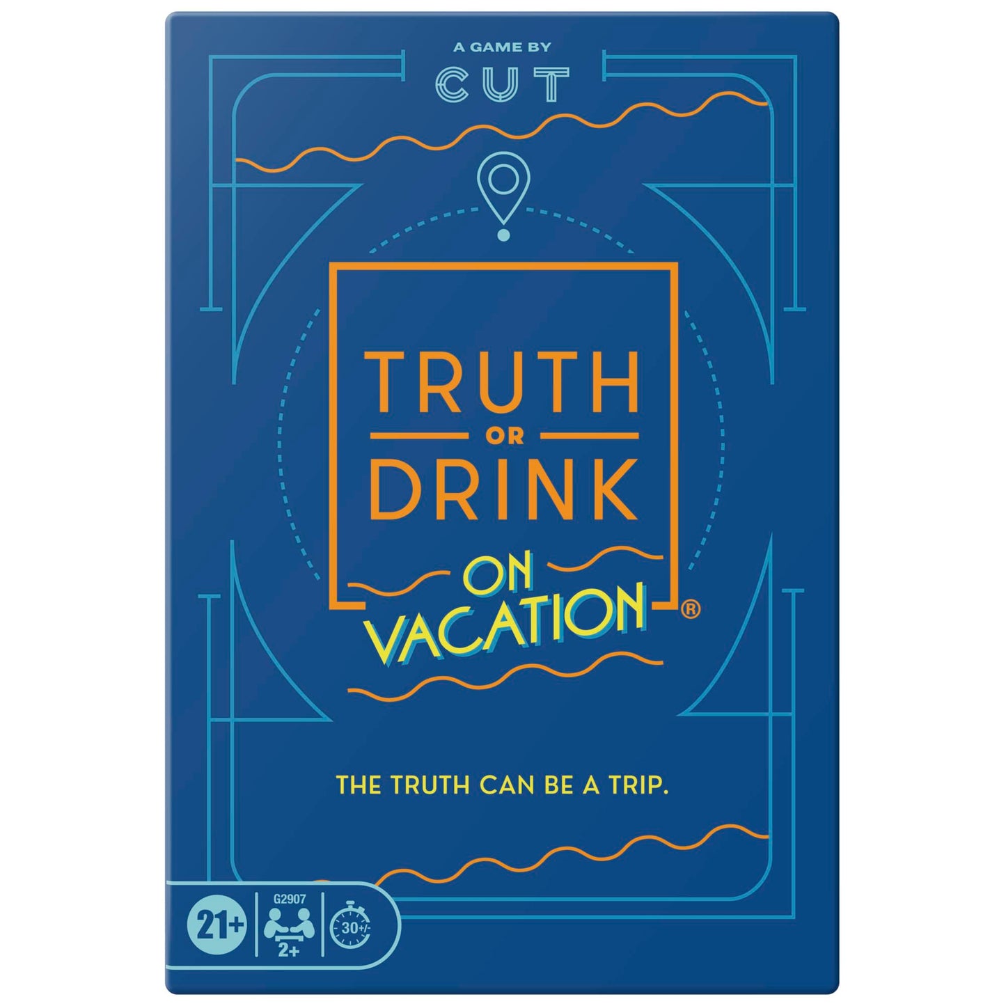 Truth or Drink: On Vacation Game | Internet Famous Adult Party Game by Cut I Ages 21+ | 2+ Players | 30 Mins. | 200 Hilarious Questions
