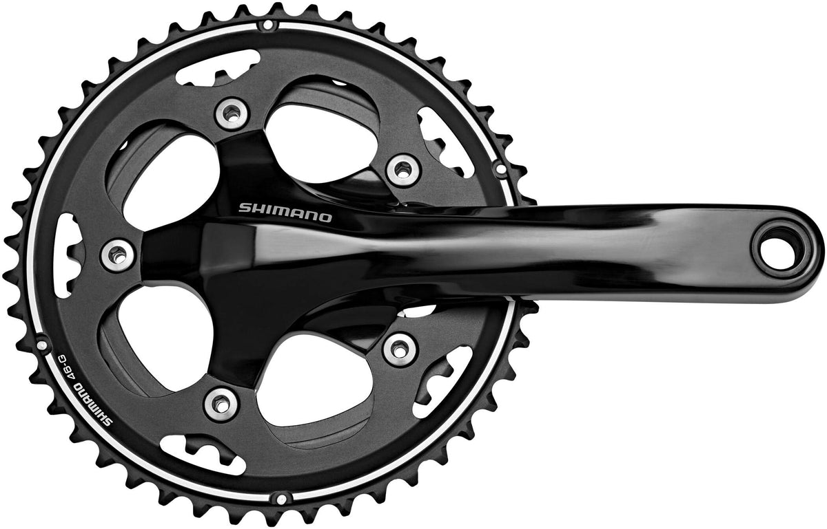 SHIMANO 105 CX50E Chain Set - Black, 46/36 Teeth/Large
