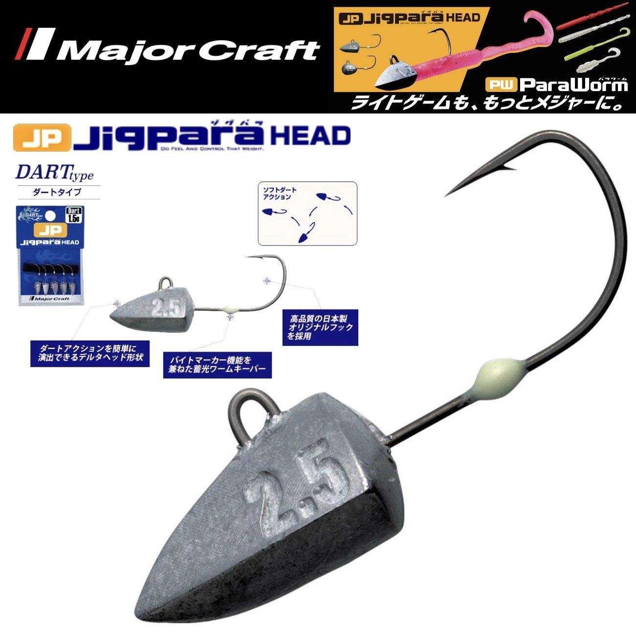Major Craft Jig Parahead Dirt Model JPHD-1.0g