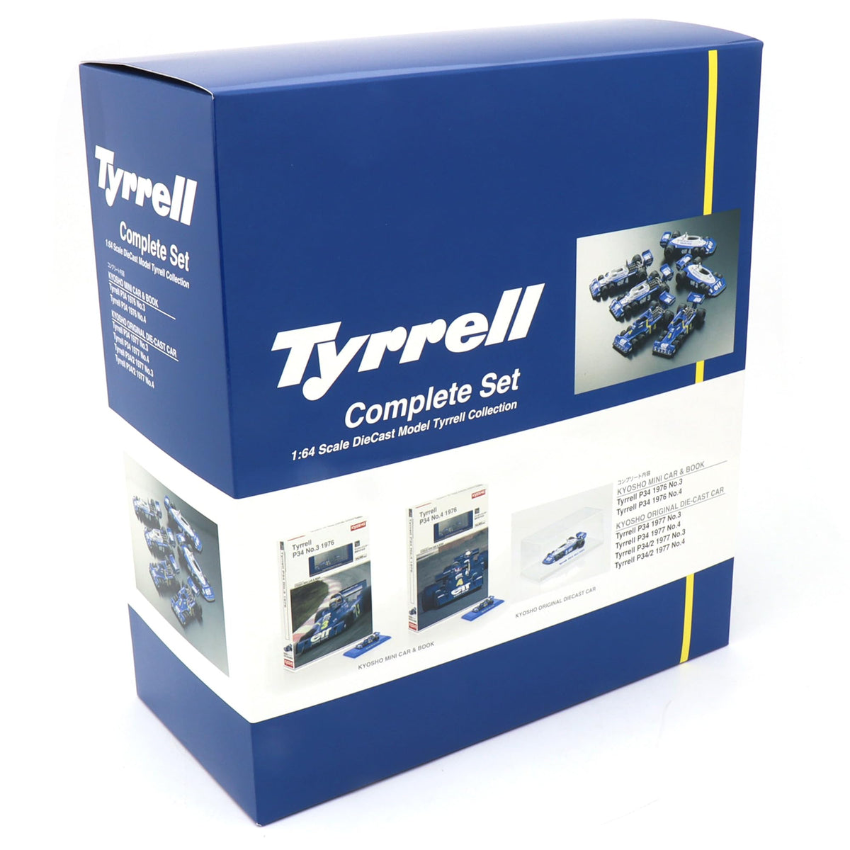 1/64scale KYOSHO MINI CAR & BOOK No.21 Tyrrell P34 Complete Set [No.K07038B-SET]