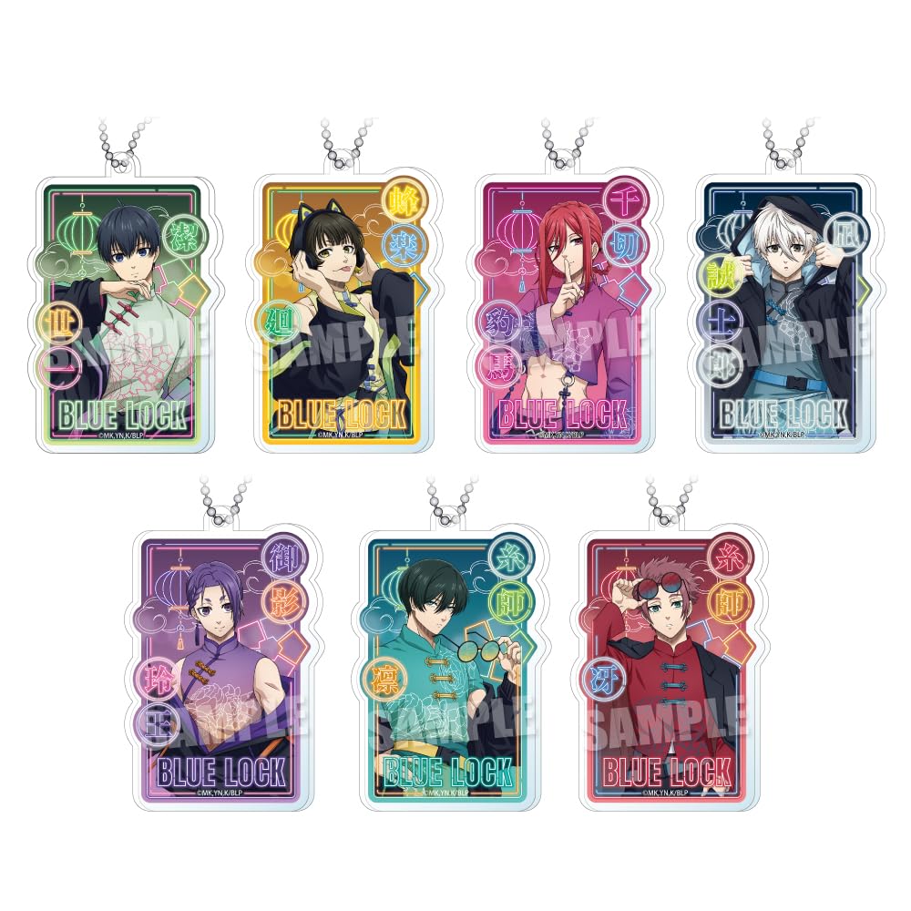 ネオゲート(Neo Gate) TV Anime Blue Rock Trading Acrylic Key Chain Neon China Ver. 7 Piece Box