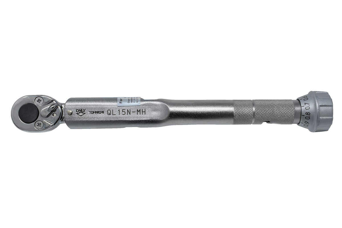 Tohnichi Adjustable Torque Wrench QL15N-MH, 3-15 Nm, Metal Handle
