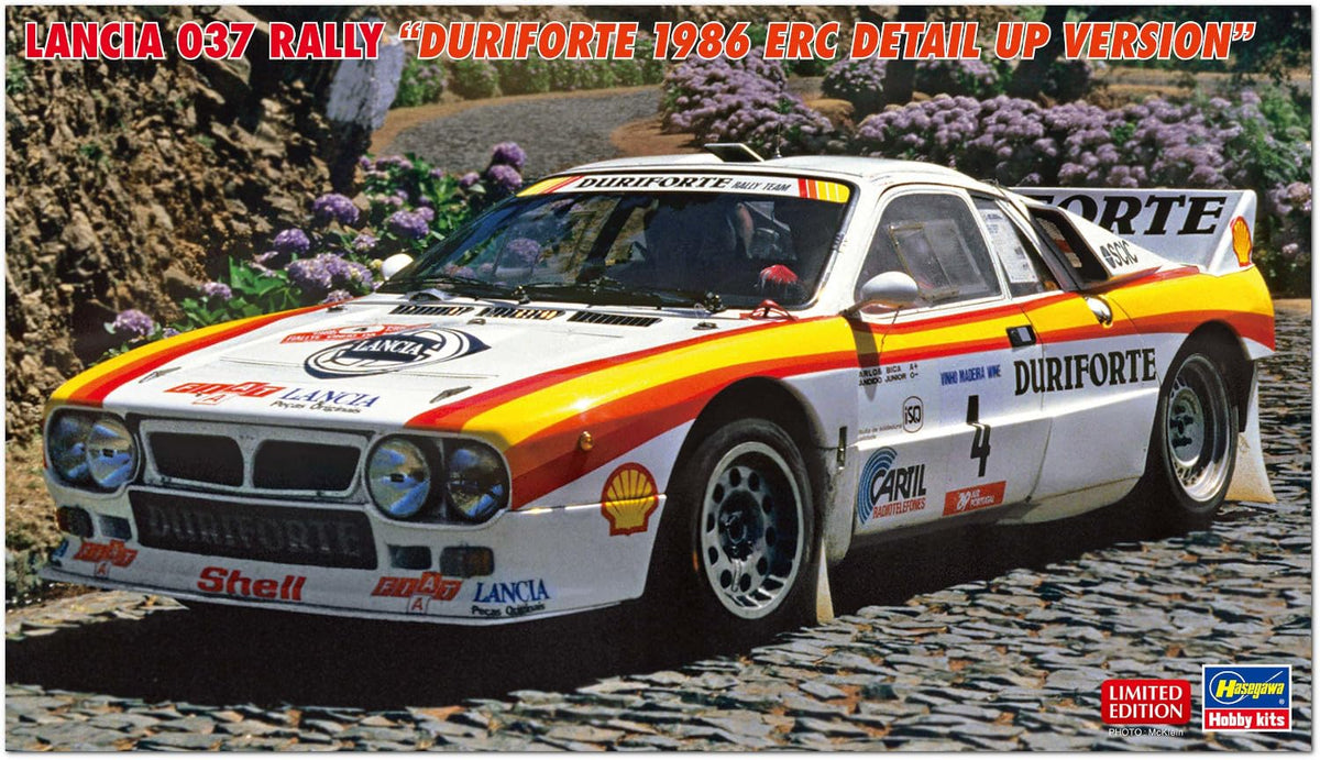 Hasegawa 1/24 Lancia 037 Rally Duri Forte 1986 ERC Detail Up Version Plastic Model 20775 (Automotive)