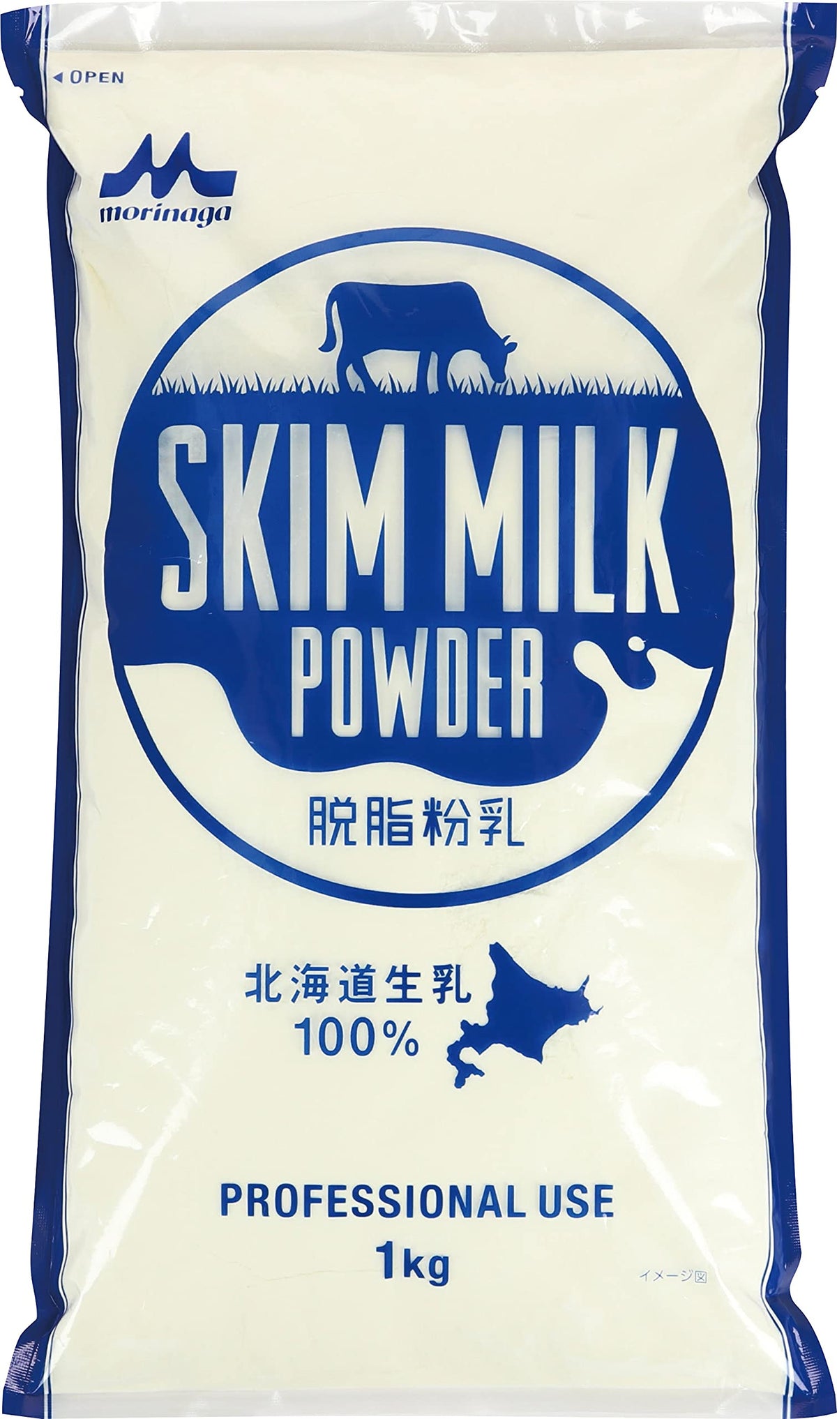 森永 北海道生乳100％ スキムミルク 1㎏ [ 脱脂粉乳 業務用 大容量 ]