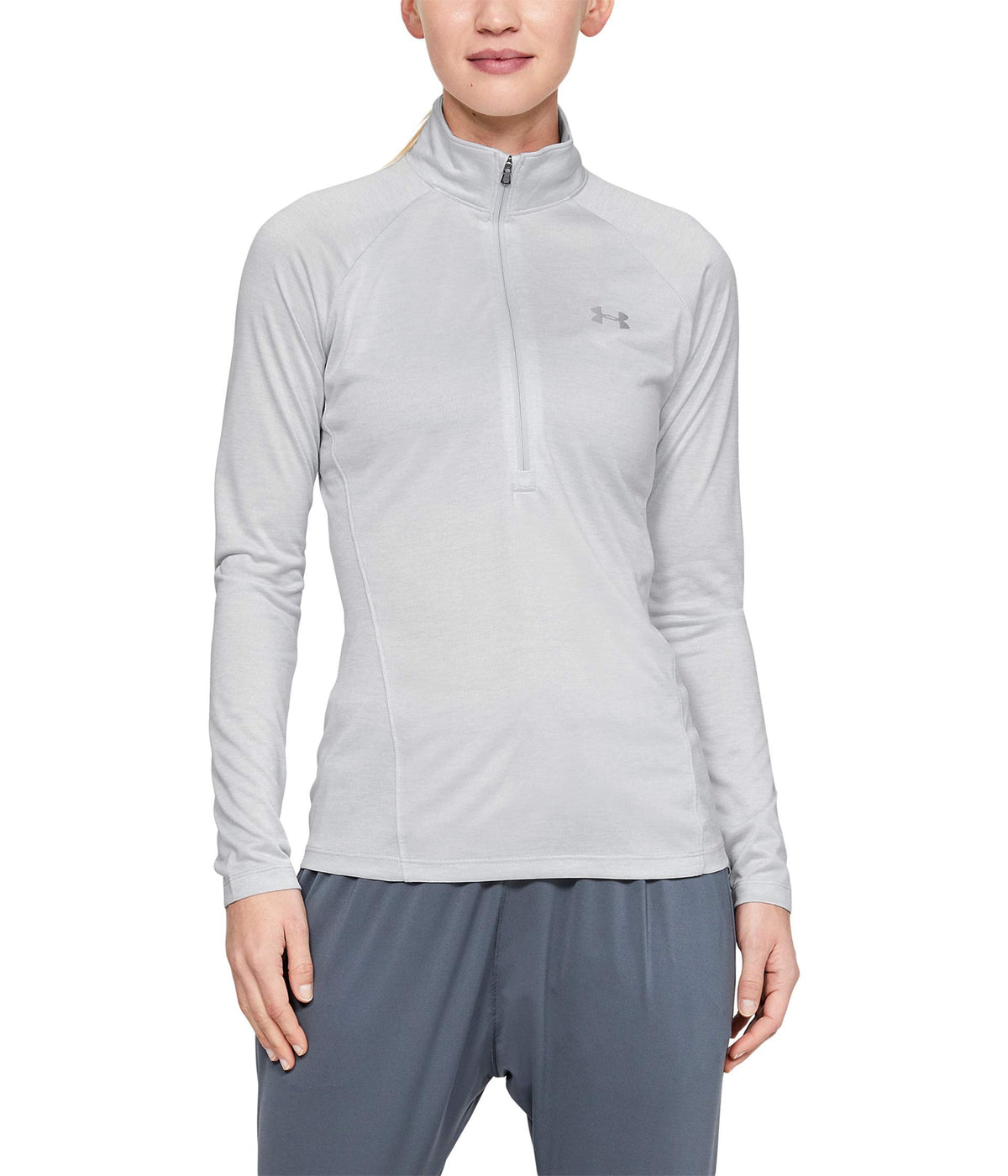 Under Armour Women's UA Tech™ Twist ½ ZipDISC LG Gray