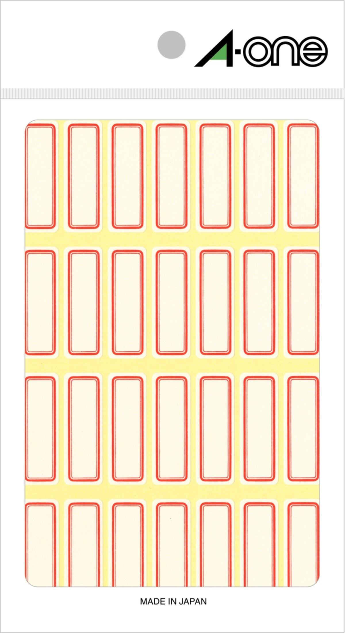 A-One 03002 Self-Label Red Frame, 28 Sides, 18 Sheets