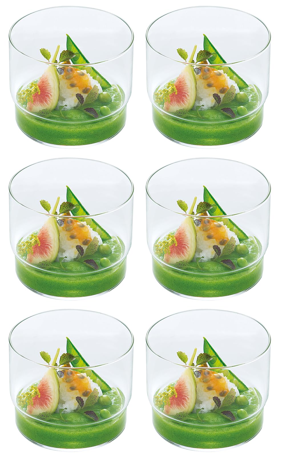 Toyo Sasaki Glass B-21128CS Amuse Cup, Fino, Dishwasher Safe, Made in Japan, 9.5 fl oz (280 ml), Set of 6