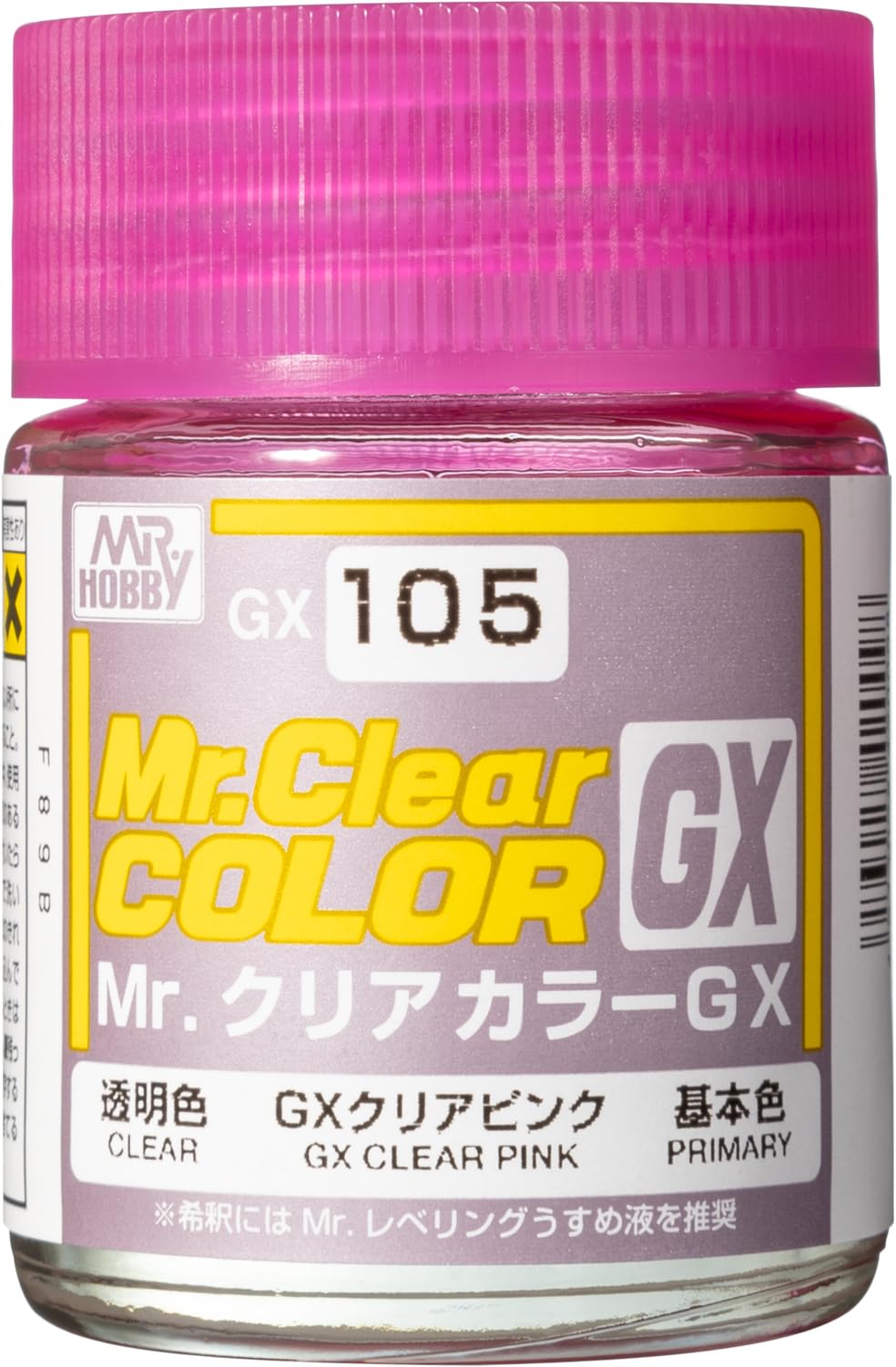 Mr. Hobby GX105 Clear Pink 18ml, GSI Mr. Color GX