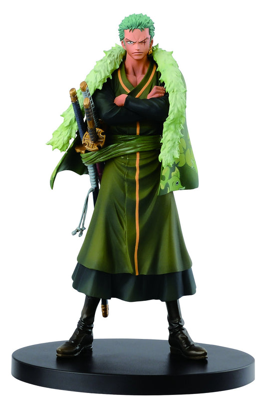 Banpresto One Piece 6.7-Inch 15th Anniversary Edition Zoro DXF Sculpture, The Grandline Men Volume 5