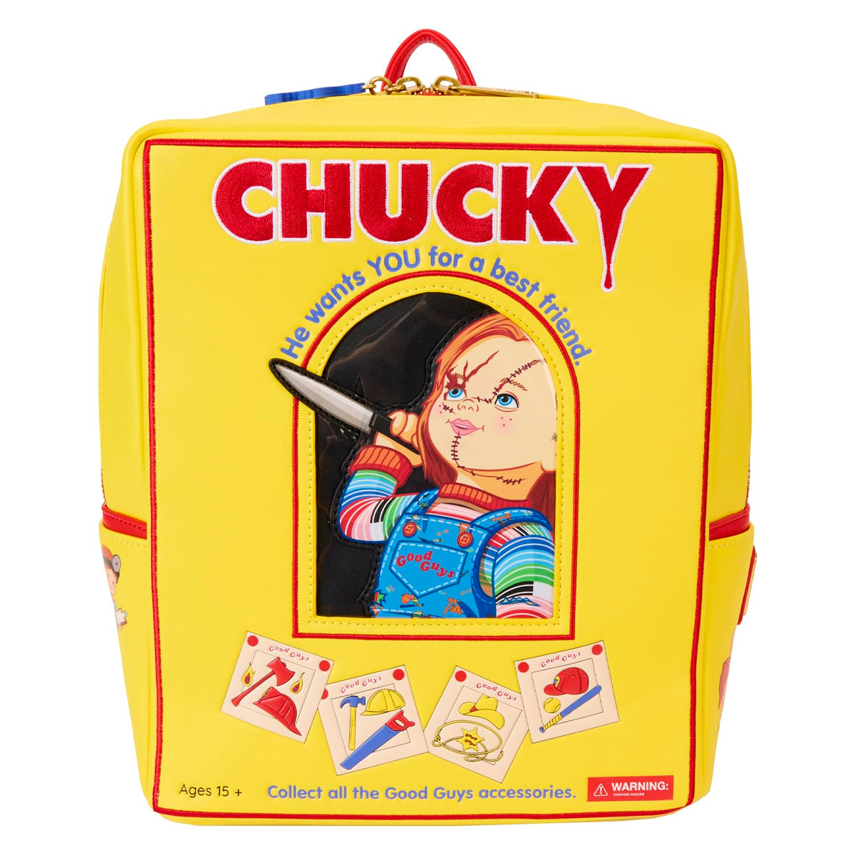 Loungefly Child's Play Chucky Good Guys Box Mini Backpack
