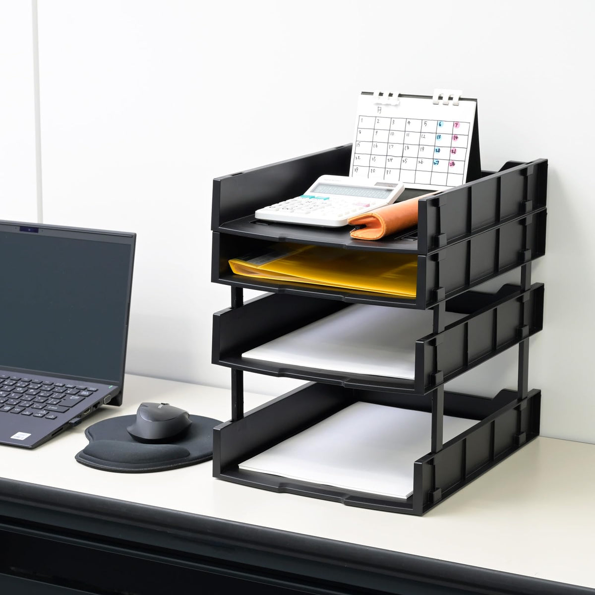 YAMAZEN(山善) Rack, 幅26.1×奥行34.6×高さ6cm, Black