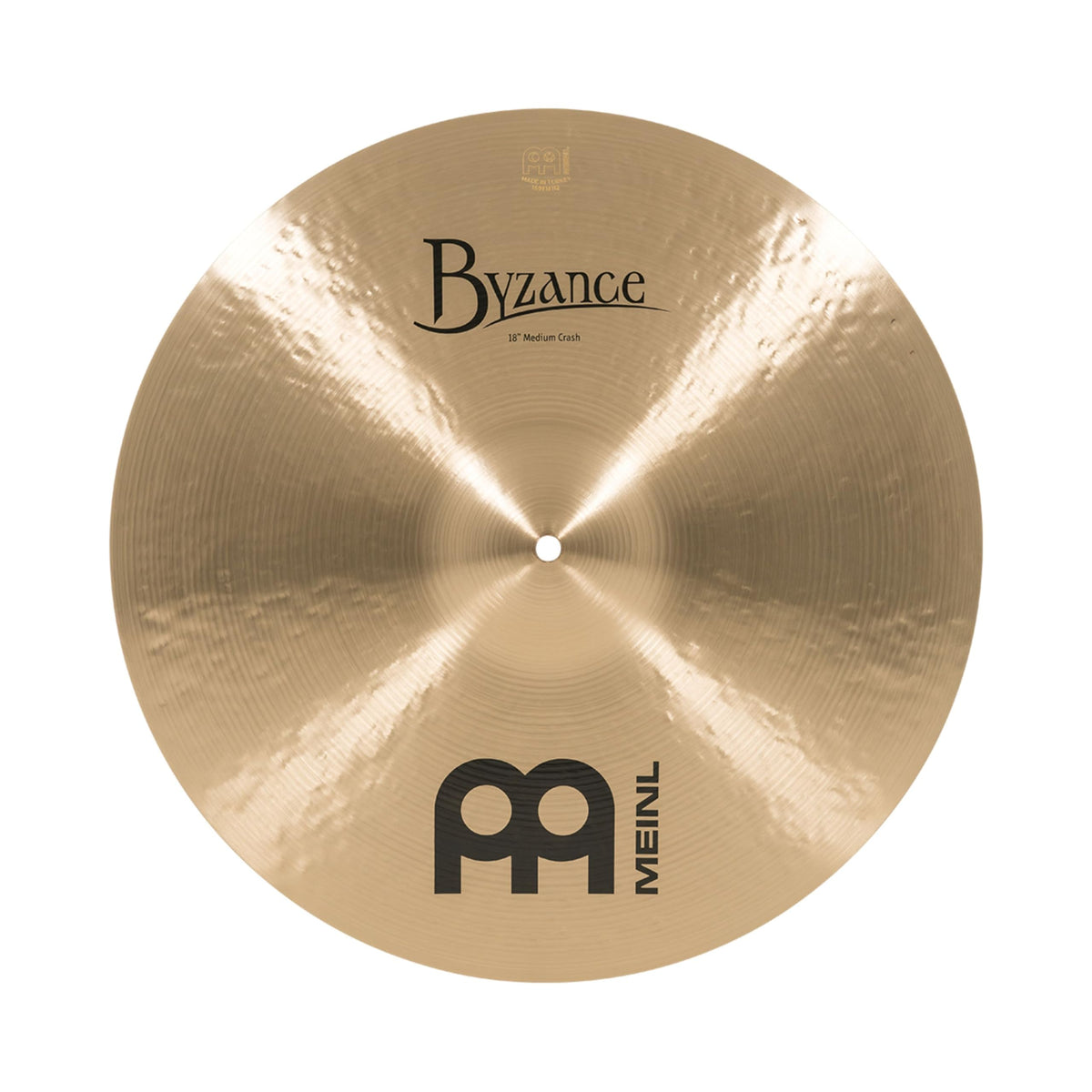 Byzance 18" Traditional Medium Crash — MADE IN TURKEY — Hand Hammered B20 Bronze, 2-YEAR WARRANTY