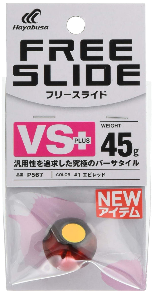 Hayabusa Musou Red Snapper Fleece Slide VS Head Plus 1.6 oz (45 g) #1 Shrimp Red