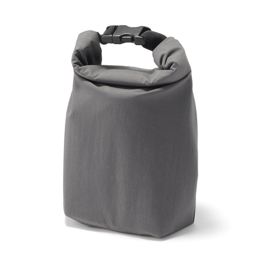 無印良品 MUJI 84843068 Adjustable Height Lunch Bag, Roll Top Type, Small, Gray