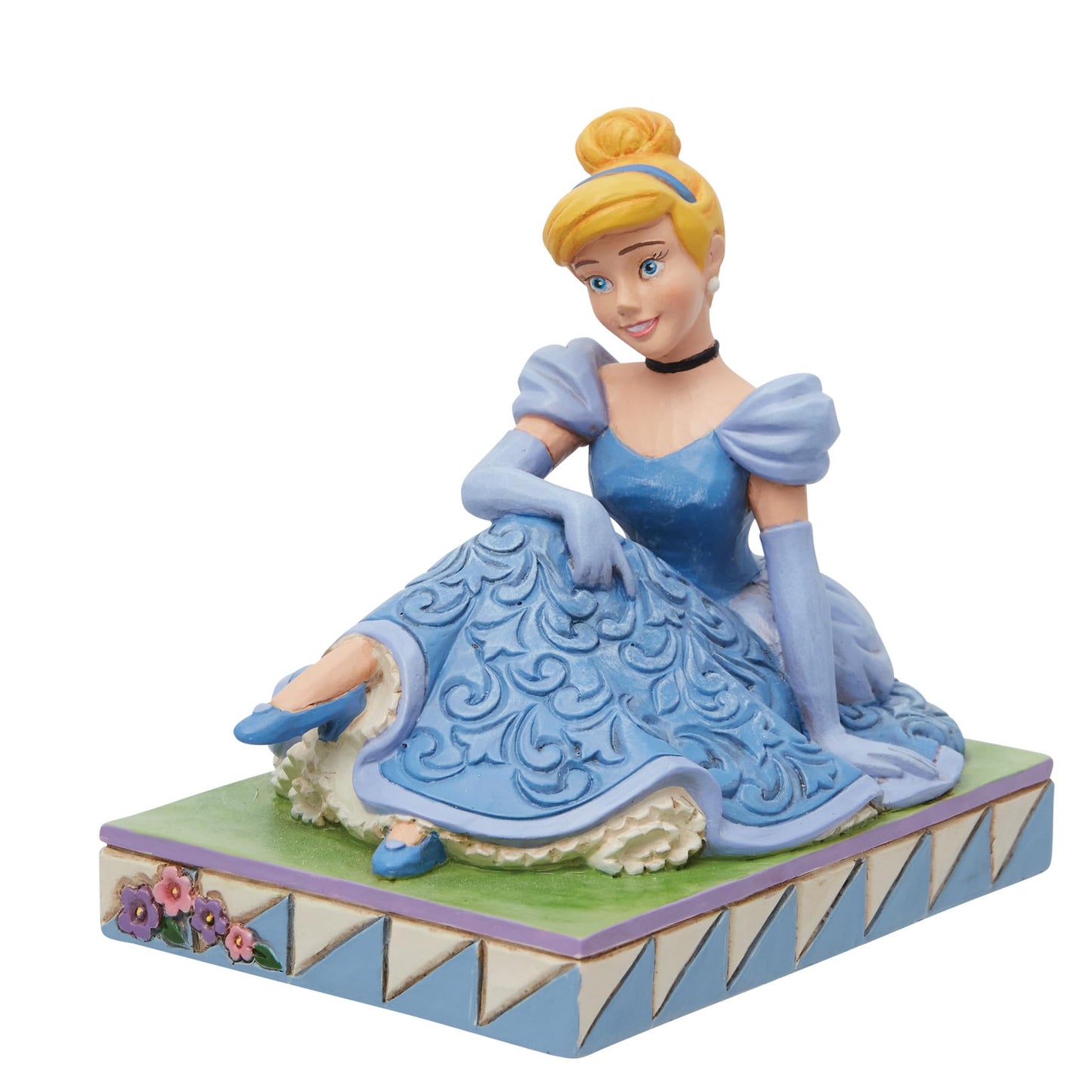 Enesco Disney Traditions by Jim Shore Cinderella Slipper Personality Pose Figurine, 3.5 Inch, Multicolor