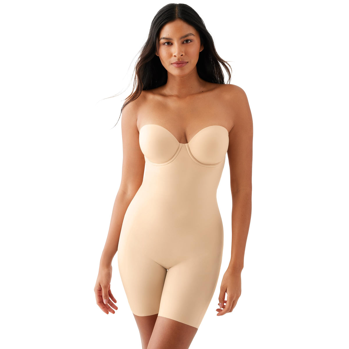 Wacoal, Women's, Red Carpet Strapless All in One Thigh Shaper, Sand, 34D