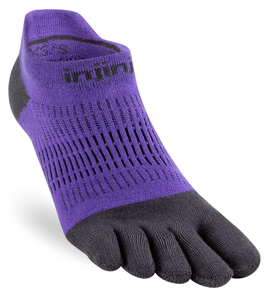 Injinji Women's Run Lightweight No-Show (X-Small/Small, Nightscape)