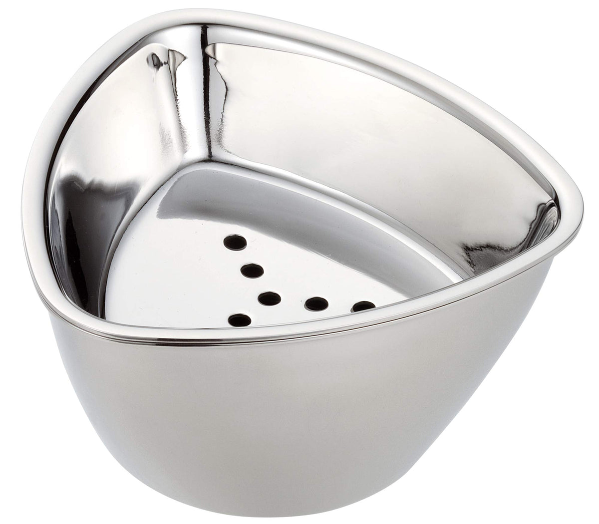 Sanho Sangyo 03037270 Sugar Pot, Silver, For 3 People, Triangle Tea Holder