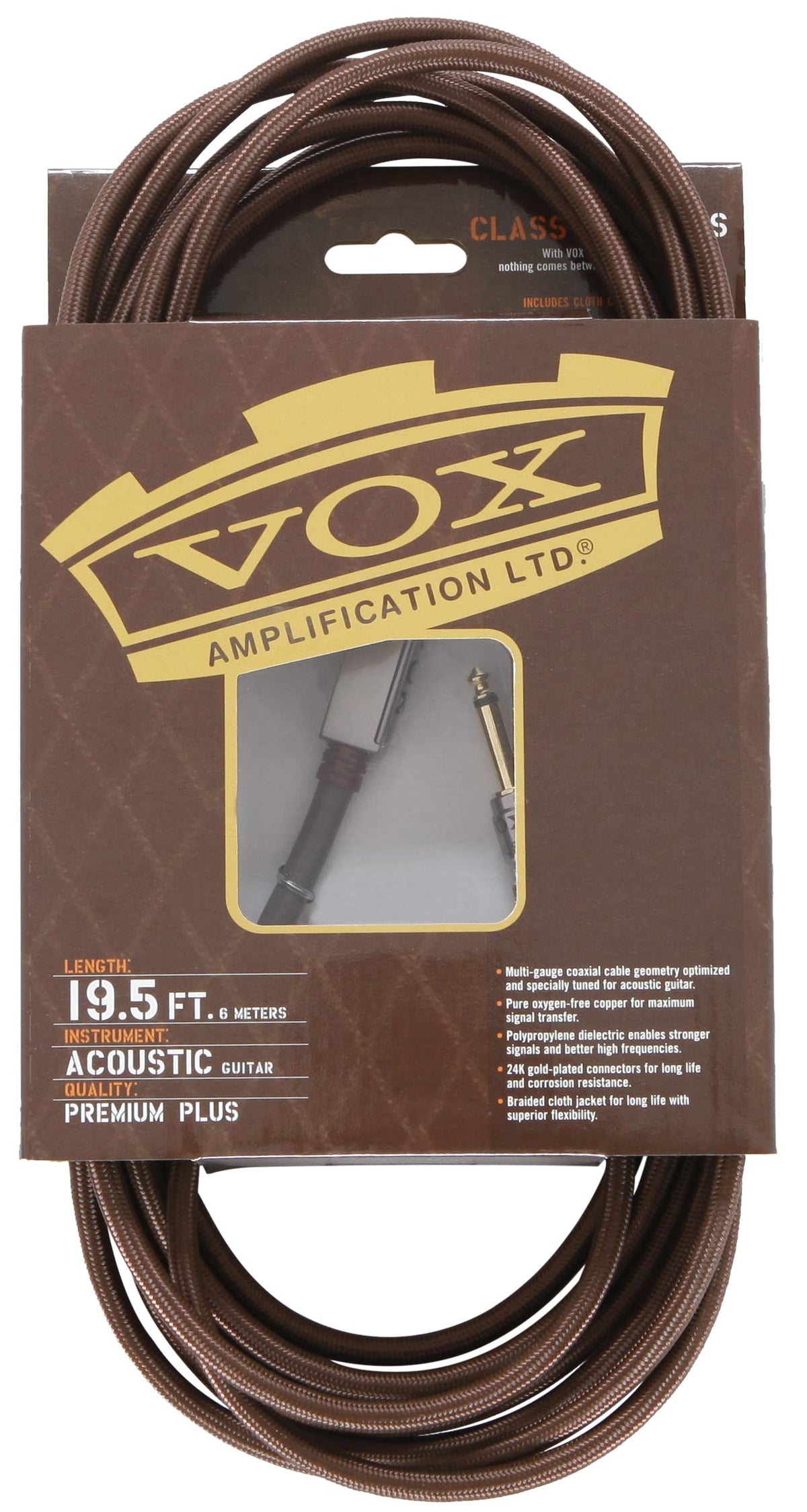 Vox VAC-19BR 19ft Class A Professional Acoustic Cable