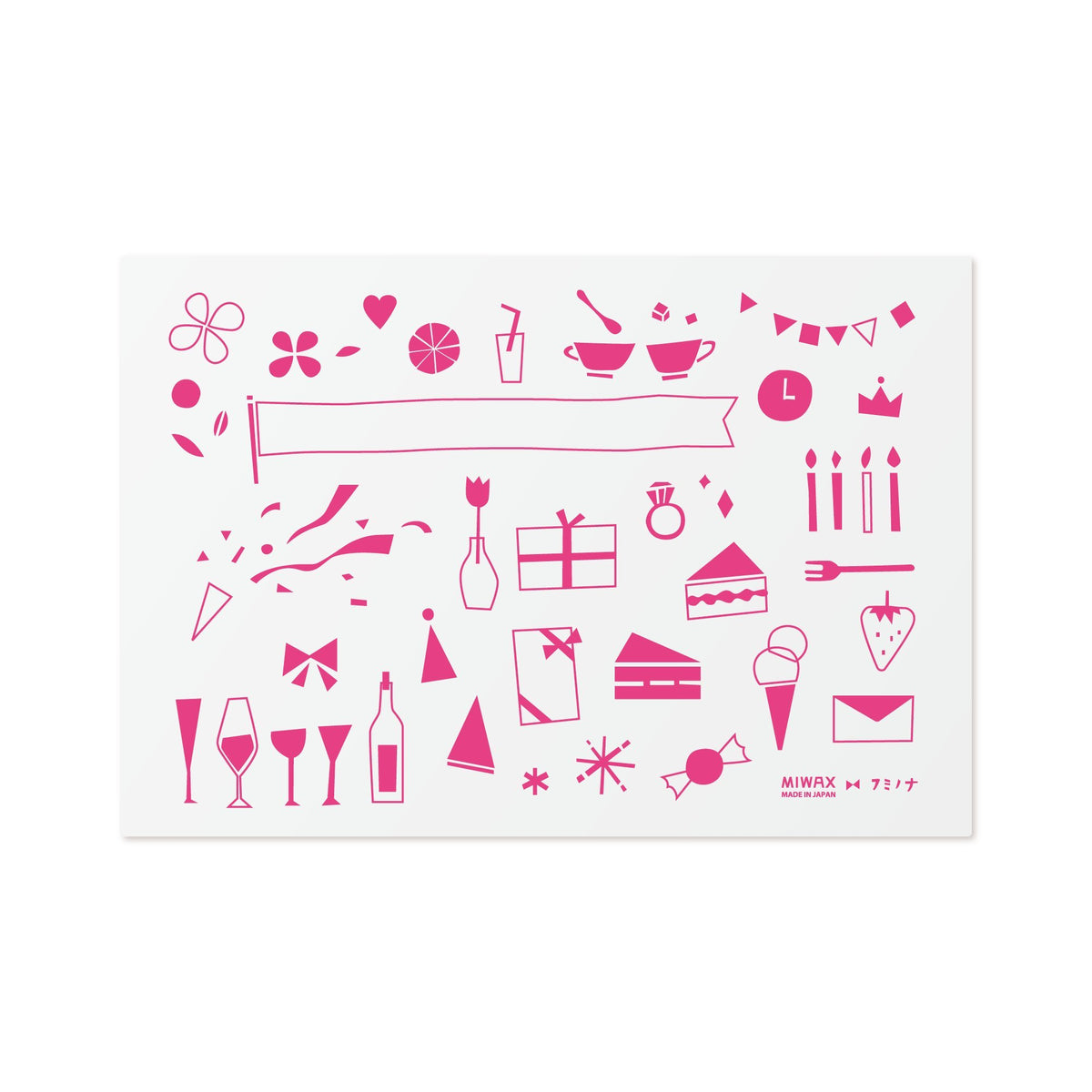 MIWAX SCF-A5-PA Cutting Mat, A5, Fuminona Party