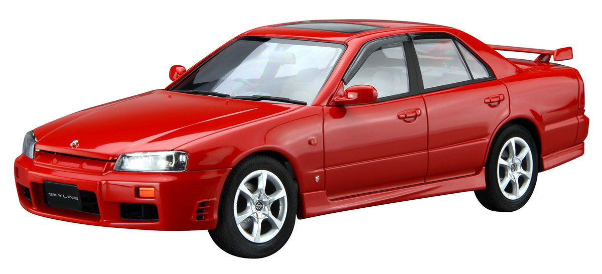 Aoshima Bunka Kyozai 1/24 The Model Car Series No.98 Nissan ER34 Skyline 25GT-X Turbo 1998 Model Car