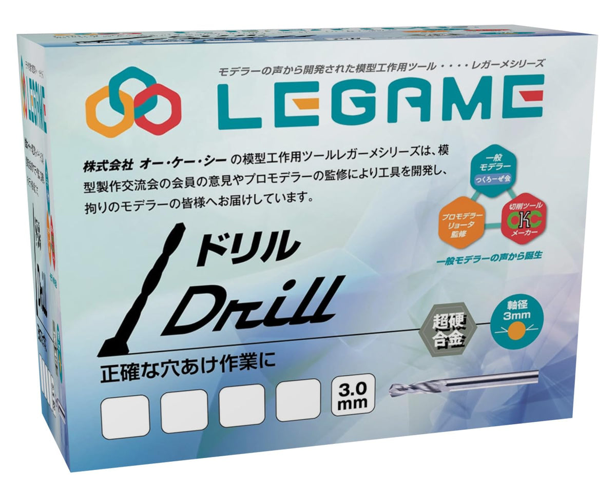 OK C Legame Series D-3.0 Drill, 0.1 inches (3.0 mm), Model Craft Tool