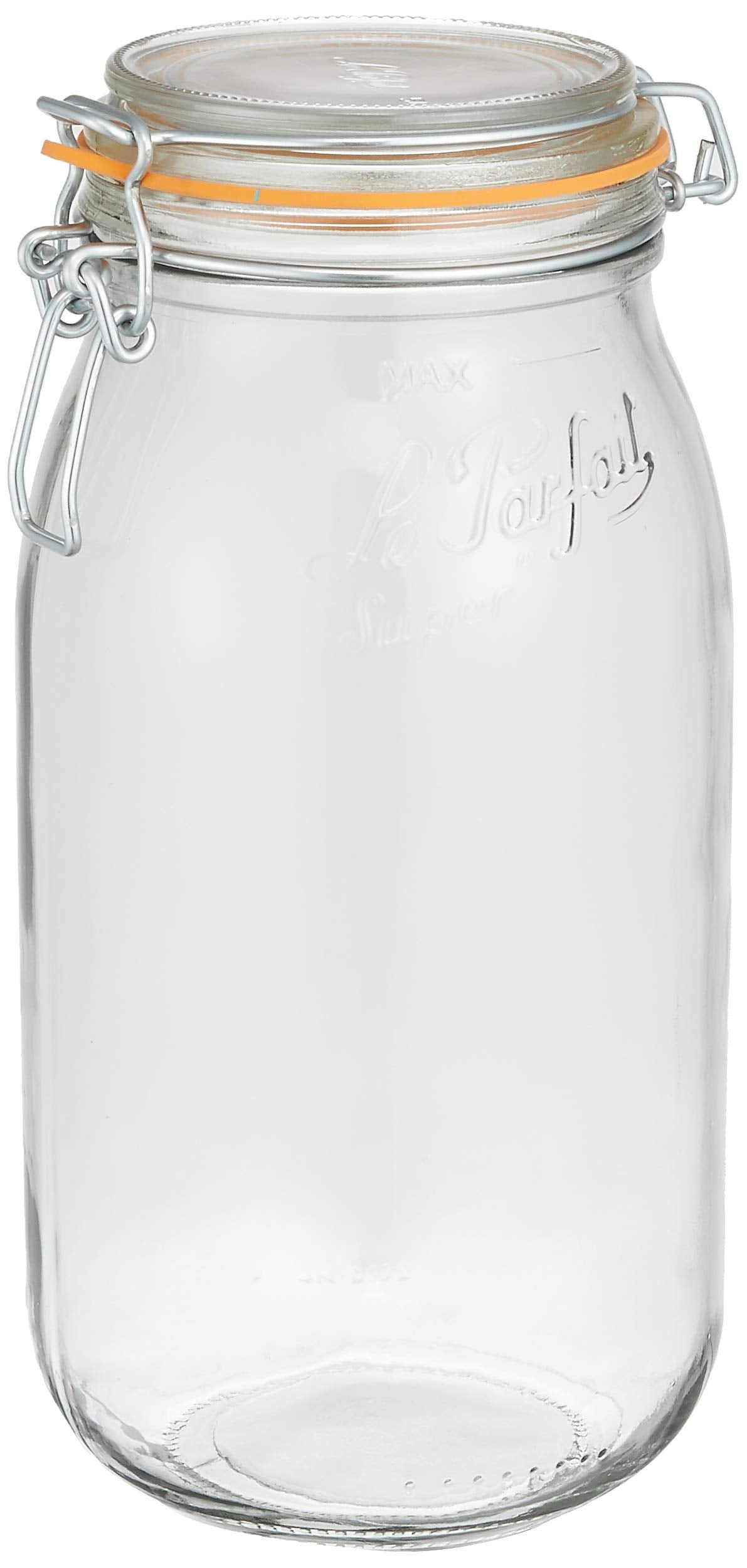 Le Parfait 960510 Glass Vocal Jar, 0.6 gal (2 L) (Storage Container)