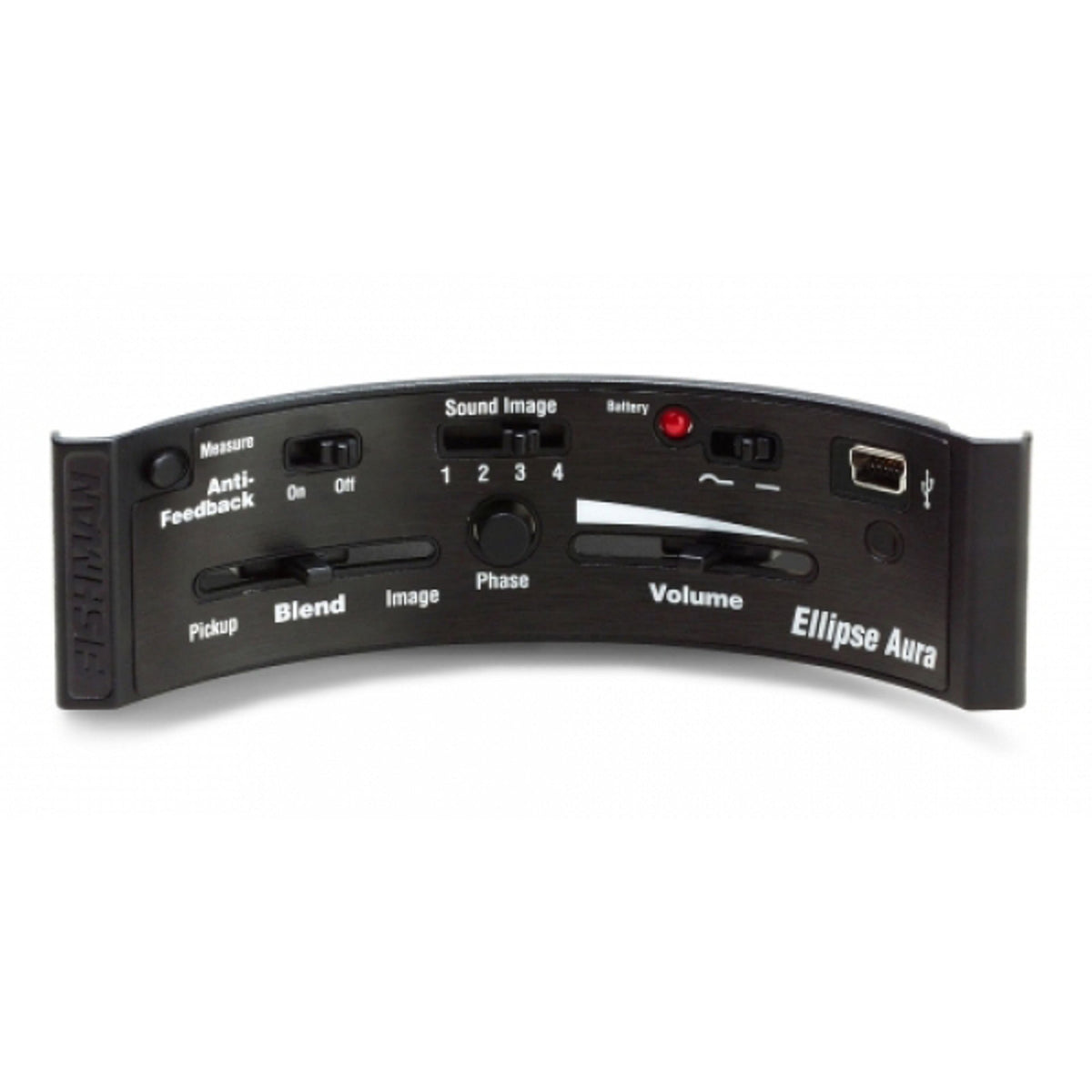 Fishman Ellipse Aura Undersaddle Pickup and Preamp System - Wide Format