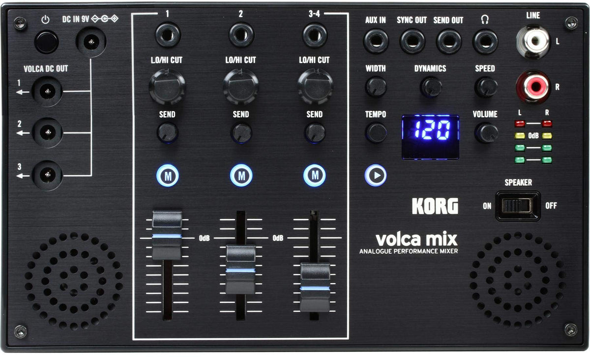 Korg Volca Mix Analogue Perfomance Mixer Four Channel w/Powerful Master Chain