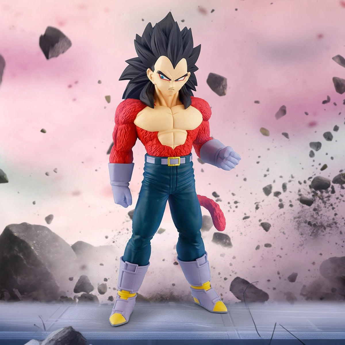 Dragon Ball Figure, Vegeta, Super Saiyan 4, Solid Edge Works-The Figure, Size: Approx. 7.5 inches (19 cm)